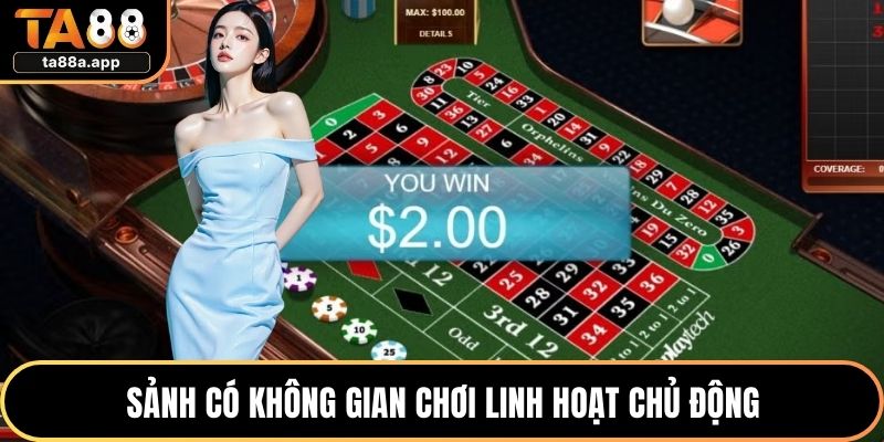 Sảnh có không gian chơi linh hoạt chủ động