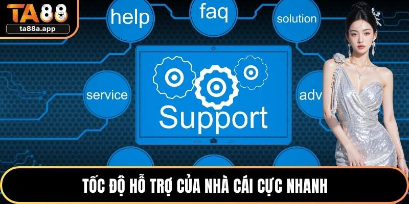 Tốc độ hỗ trợ của nhà cái cực nhanh